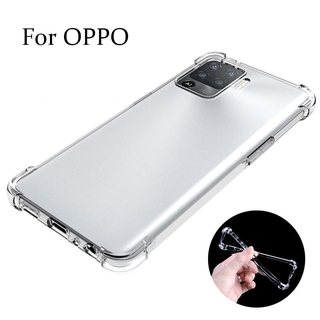 Ốp Điện Thoại Trong Suốt Chống Sốc Cho OPPO A96 A76 A74 A54 A94 A93 A53 A15s A15 A32 A52 A72 A92 A12 A31 A5 A9 2020 A1K A3S A5S 5G 4G 2022
