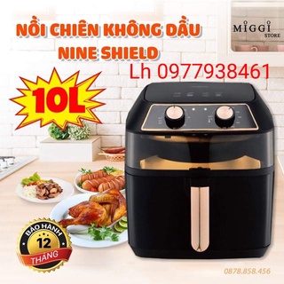 Nồi chiên không dầu 8L 10L Nineshield chính hãng KB-6001M KB-8001M Cam kết hàng loại đẹp bảo hành 12 tháng