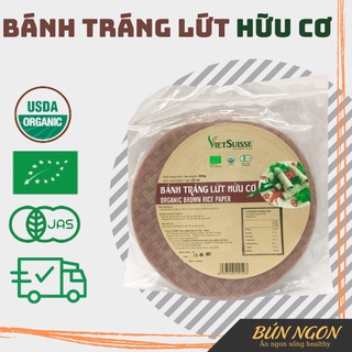 Bánh Tráng Gạo Lứt Hữu Cơ VietSuisse Sản Phẩm Organic Tốt Cho Giảm Cân,Ăn Kiêng,Eatclean