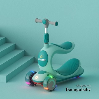 Xe trượt Scooter cho bé 3 trong 1, Xe Scooter cho bé Umoo 2 trong 1 hình heo