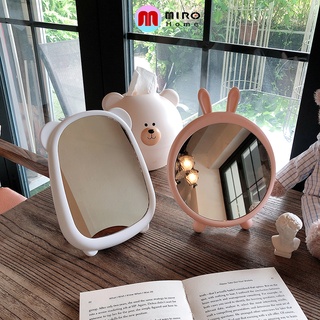 Gương để bàn trang điểm tai mèo gấu, thỏ ú nu siêu xinh phong cách hàn quốc MIROHOME