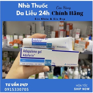 adapalene adaferin gel 15g giảm mụn ẩn
