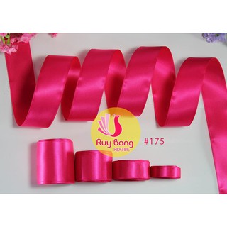 Ruy băng satin ❤️FREESHIP❤️ ruy băng lụa tone hồng ( cuộn 5m)