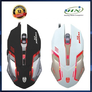 Chuột game 6D dây dù-LED 7 màu EWEADN T02 Wired 2400DPI