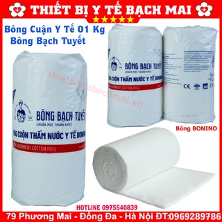 Bông Bạch Tuyết 01kg - Bông Y Tế Thấm Nước Dạng Cuận