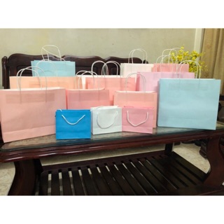Combo 50 túi kt 27x20x8,5 cm màu hồng pastel