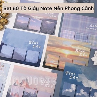 Bộ 60 Tờ Giấy Ghi Chú Phong Cách Hàn Quốc Kiểu Dáng Xinh Xắn ST12