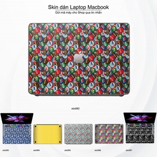 Skin dán Macbook mẫu Hoa văn sticker (đã cắt sẵn, inbox mã máy cho shop)
