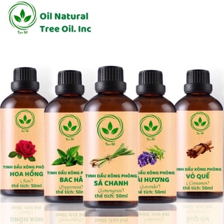 [Chai 50 ml] Tinh Dầu Thiên Nhiên Nguyên Chất | Đã Được Kiểm Định Chất Lượng | Dung Tích 50ml Tùy Chọn Mùi Hương