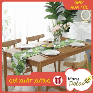 KHĂN RUNNER MARY DECOR - LÁ CỌ XANH KR-B02