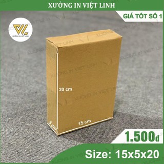 [FreeShip - Giá gốc tận xưởng] COMBO 200 Hộp 20x15x5 - Hộp Carton Đóng Hàng