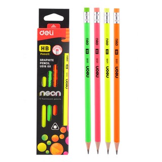 Bút Chì Tam Giác Neon màu cực đẹp, chì êm - VPP Brendo