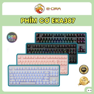 BÀN PHÍM CƠ EDRA EK387 LED RAINBOW HUANO SWITCH