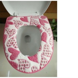 Miếng lót bồn cầu giữ ấm bệ ngồi khi trời rét (giao màu ngẫu nhiên)