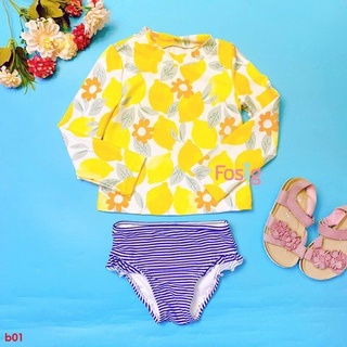 [12-14kg] Đồ Bơi 2 Mảnh Bé Gái Cter - QSX Trắng Chanh