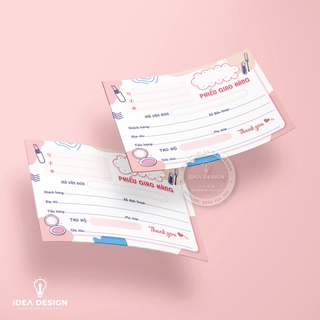 Phiếu Giao Hàng, Phiếu Ship Hàng, Giấy Ghi Vận Đơn - Giấy Ford 70 Không Keo - Size 10x14cm Dành Cho Shop Mỹ Phẩm
