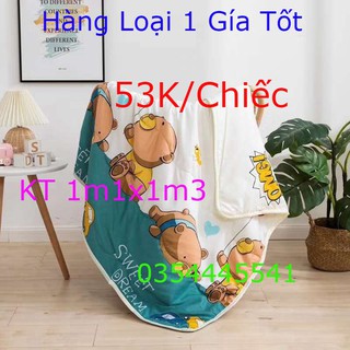 CHĂN COTTON ĐŨI CHO BÉ ( CHĂN HÈ THU ) 2 mặt đều in hình rất xinh