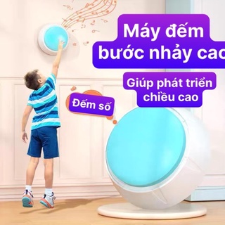 Máy đếm bước nhảy tăng chiều cao tặng kèm thước đo dán tường, đếm tiếng Anh, tiếng Việt (không kèm pin)