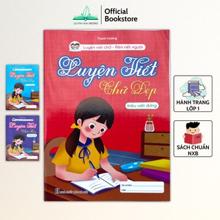 Sách - Luyện viết chữ đẹp và chữ hoa với kiểu đứng và nghiêng (Bộ 3 quyển) - NPH Việt Hà