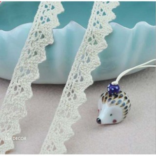 Ren trang trí, may khăn trải bàn, đồ handmade mẫu tam giác nhọn Landecor ( 2cm) - Ren19