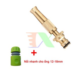 Vòi xịt nước tưới cây, rửa xe VPD-2033, Vòi đồng VOI-6 + Đầu nối nhanh 12-16 mm