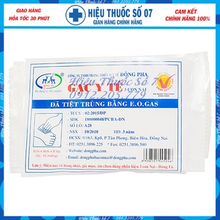 Gạc y tế tiệt trùng ĐÔNG PHA miếng 5x6 và 8x9 (10 MIẾNG/GÓI)