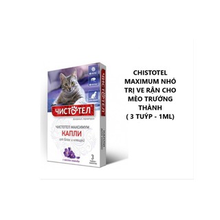Nhỏ gáy Chistotel chống ve rận cho chó mèo, Nhỏ gáy Nga
