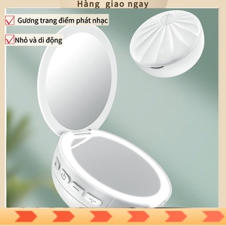 [Mã ELHACE giảm 4% đơn 300K] Loa bluetooth mini có gương trang điểm, tích hợp đèn tự sướng, nhỏ gọn dễ thương