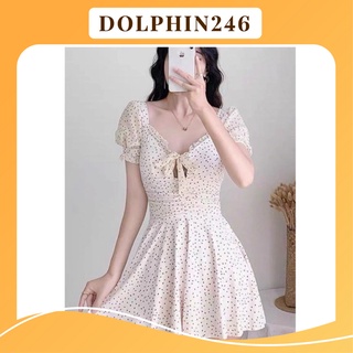 Bikini Đồ Bơi Nữ Dạng Váy Đan lưng Tay Phồng Hot Hit 2021 K5-B6