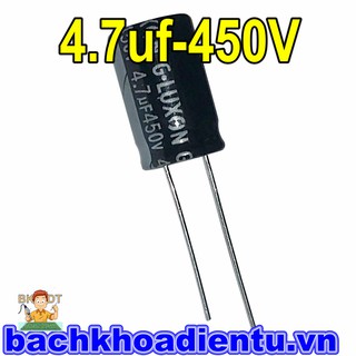 [10c] Tụ hóa 4.7uF 10uF 450V chất lượng tốt.
