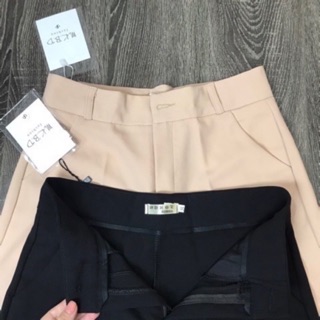 {SIÊU SALE}Quần Culottes ống suông khoá trước