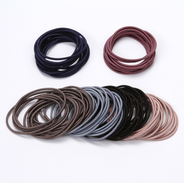 _Set 100 Dây Cột Tóc Trơn