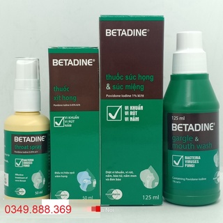 Chai Xịt Họng Betadine / Súc Họng BETADINE (Ship hoả tốc)