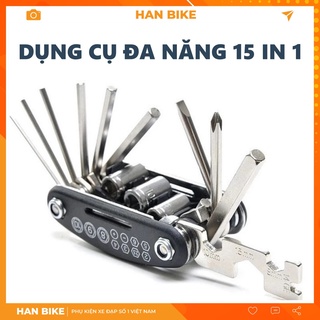 Dụng Cụ Sửa Xe Đạp Đa Năng Gấp Gọn 15 Chi Tiết Loại Cao Cấp