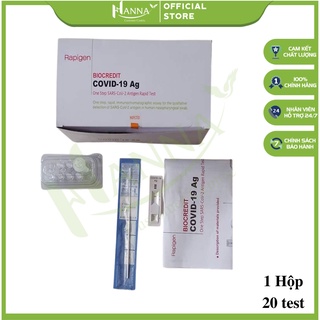 BioCredit (1 bộ test) Rapigen Hàn Quốc, test nhanh covid, lấy dịch tỵ hầu, có kết quả sau 5p, tiện lợi, dễ dàng sử dụng