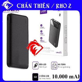 ✔️CHÍNH HÃNG✔️ Sạc Dự Phòng 10000mah Chính Hãng Lanex LPB-N11 - Bảo Hành 12 Tháng
