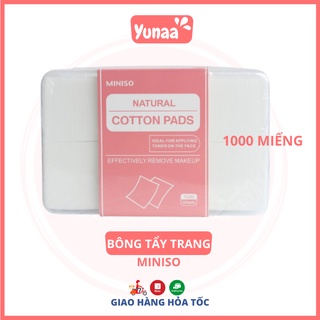 Bông Tẩy Trang Miniso 1000 miếng - Yunaa Cosmetics