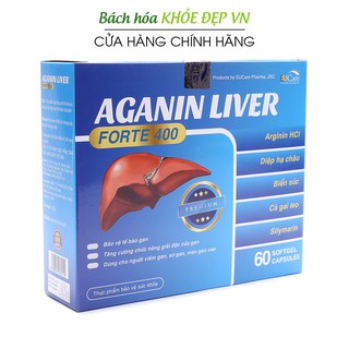 Viên uống bổ gan thảo dược, tăng cường chức năng gan, giải độc gan - Hộp 60 viên [AGANIN LIVER]