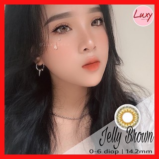 [ Ảnh Thật ] Lens Jelly Brown 0-6 Độ Lens Hàn Quốc - LUXY LENS
