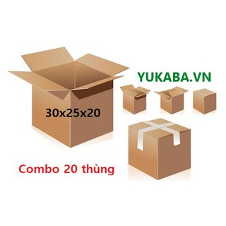 HL - Combo 20 thùng carton 30x25x20