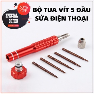 Bộ tua vít 5 đầu sửa chữa đồng hồ , điện thoại đa năng bỏ túi