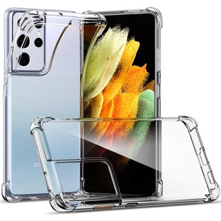 Ốp lưng mềm trong suốt chống sốc cho Samsung Galaxy S8 S9 S10 S20 S21 S22 Plus Note 8 9 10 20 Ultra
