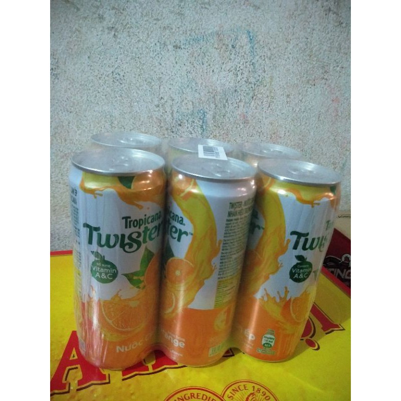 (Combo 3 lon) Nước cam twister lon 320ml