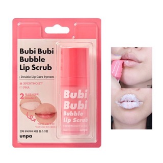 Tẩy da chết môi sủi bọt Unpa Bubi Bubi Lip #001 12ml