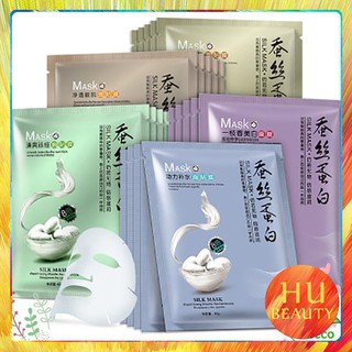 N14 Mặt nạ dưỡng trắng da cấp ẩm thải độc da làm tươi mới mịn da mask nội địa