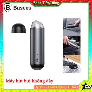 Máy hút bụi không dây dùng xe hơi Baseus Capsule kích thước siêu nhỏ, lực hút 4000 PA mạnh mẽ, chất liệu cao cấp