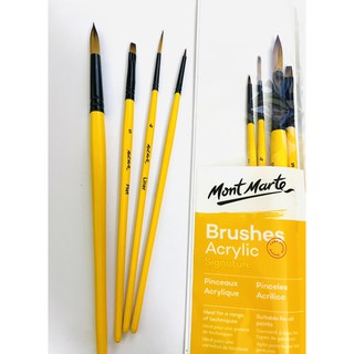 Bộ 4 cọ vẽ Acrylic Mont Marte