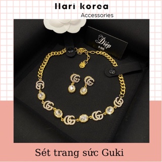 Sét trang sức Guki / vòng cổ gc / khuyên tai gc xinh