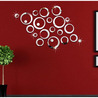 BỘ 23 GƯƠNG DÁN TƯỜNG MẪU VÒNG TRÒN