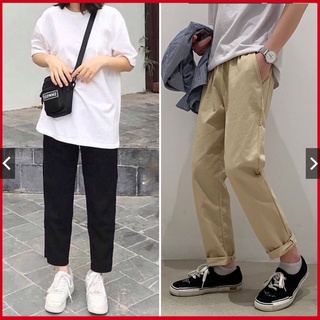 [HCM]Quần dài Kaki unisex dáng suông 2 màu